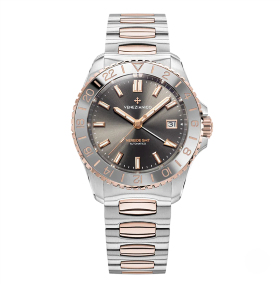Reloj Venezianico Hombre Nereide GMT Grand Tour in Acero 3521510C - 3521510C